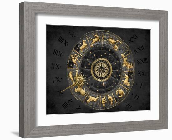 Zodiac Calendar II-Oliver Jeffries-Framed Art Print