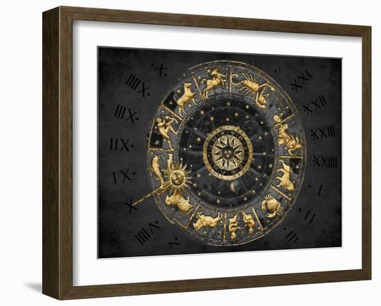 Zodiac Calendar II-Oliver Jeffries-Framed Art Print