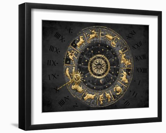 Zodiac Calendar II-Oliver Jeffries-Framed Art Print