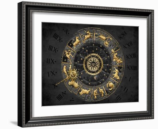 Zodiac Calendar II-Oliver Jeffries-Framed Art Print