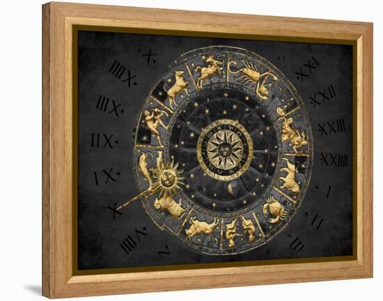 Zodiac Calendar II-Oliver Jeffries-Framed Stretched Canvas