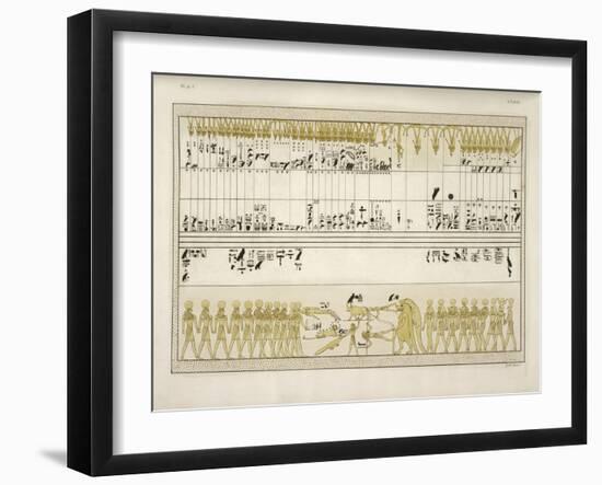 Zodiac Hieroglyphs From Seti 1's Tomb-null-Framed Photographic Print