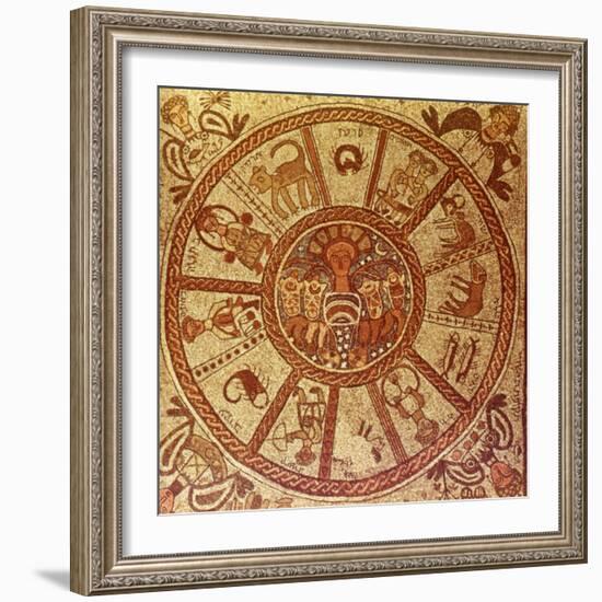 Zodiac, Roman Mosaic-null-Framed Giclee Print