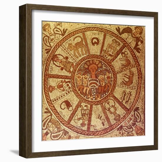 Zodiac, Roman Mosaic-null-Framed Giclee Print