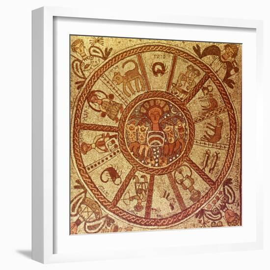 Zodiac, Roman Mosaic-null-Framed Giclee Print