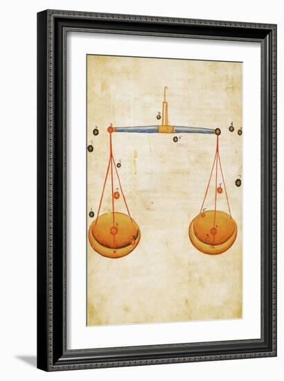 Zodiac Sign: Libra, C1350-null-Framed Giclee Print