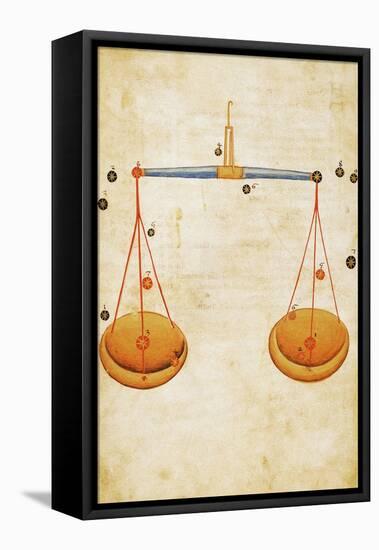 Zodiac Sign: Libra, C1350-null-Framed Premier Image Canvas