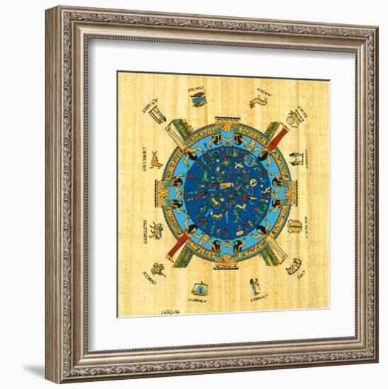 Zodiac Signs-null-Framed Art Print