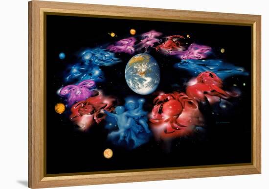 Zodiac Signs-Detlev Van Ravenswaay-Framed Premier Image Canvas