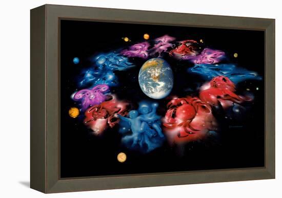 Zodiac Signs-Detlev Van Ravenswaay-Framed Premier Image Canvas