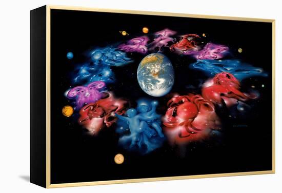 Zodiac Signs-Detlev Van Ravenswaay-Framed Premier Image Canvas