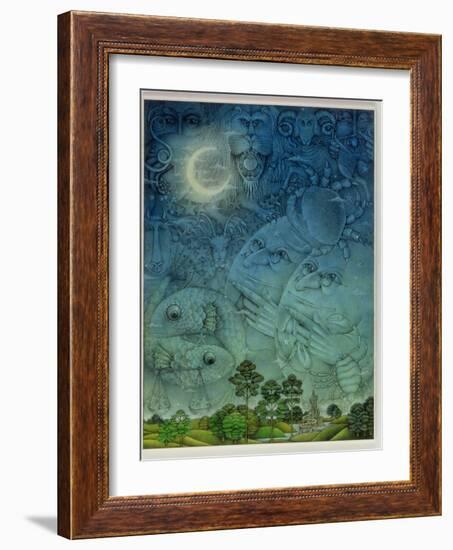 Zodiac Sky-Wayne Anderson-Framed Giclee Print