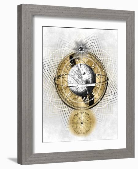 Zodiac Sphere II-Oliver Jeffries-Framed Art Print