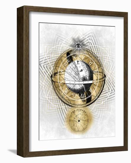 Zodiac Sphere II-Oliver Jeffries-Framed Art Print