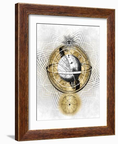 Zodiac Sphere II-Oliver Jeffries-Framed Art Print