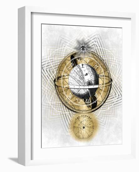 Zodiac Sphere II-Oliver Jeffries-Framed Art Print