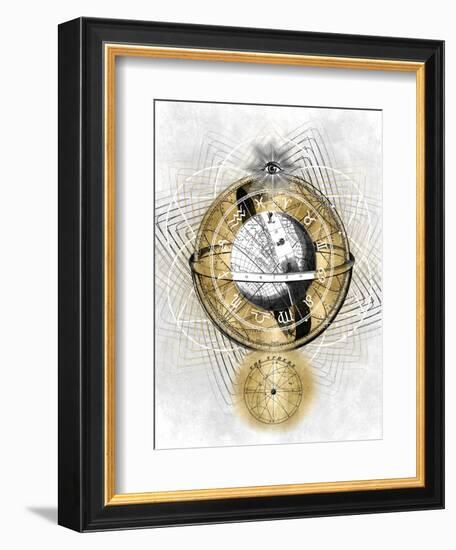 Zodiac Sphere II-Oliver Jeffries-Framed Art Print