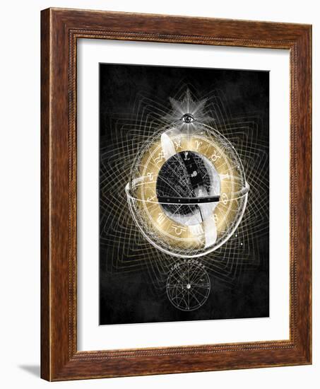 Zodiac Sphere IV-Oliver Jeffries-Framed Art Print