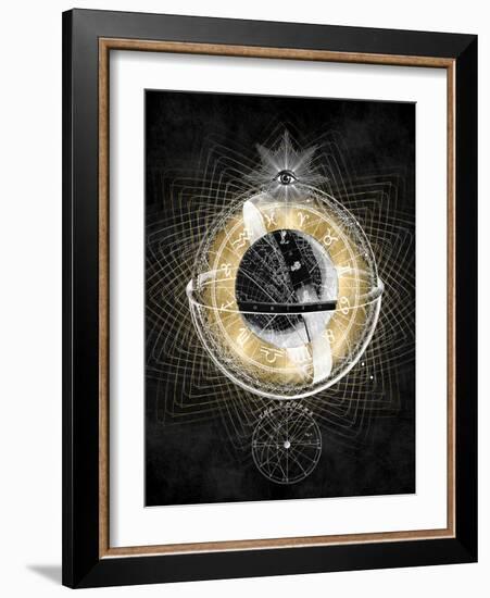 Zodiac Sphere IV-Oliver Jeffries-Framed Art Print