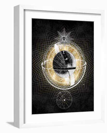 Zodiac Sphere IV-Oliver Jeffries-Framed Art Print