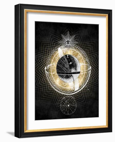 Zodiac Sphere IV-Oliver Jeffries-Framed Art Print