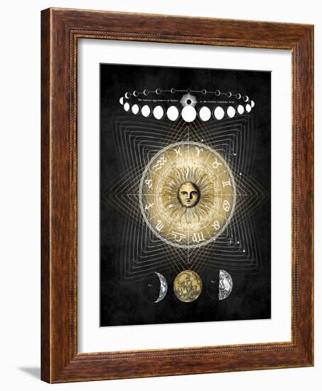 Zodiac Sun II-Oliver Jeffries-Framed Art Print