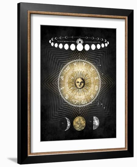 Zodiac Sun II-Oliver Jeffries-Framed Art Print