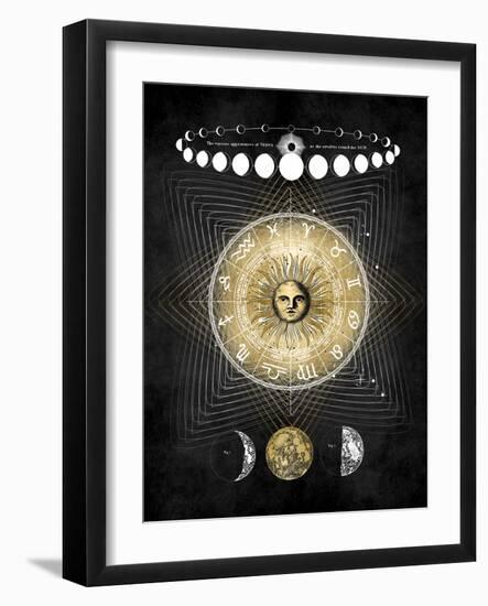 Zodiac Sun II-Oliver Jeffries-Framed Art Print