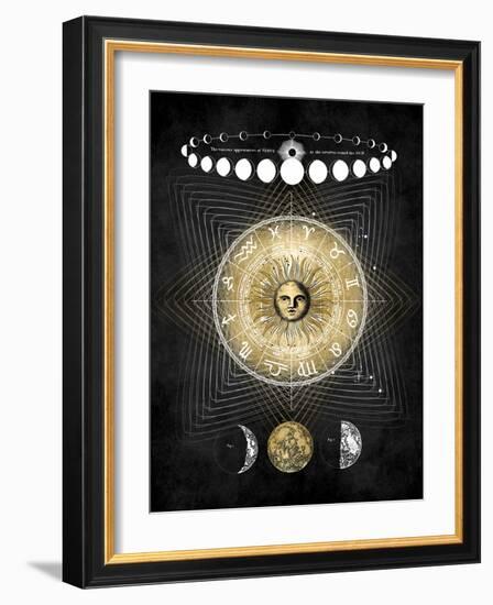 Zodiac Sun II-Oliver Jeffries-Framed Art Print