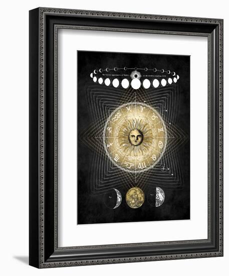 Zodiac Sun II-Oliver Jeffries-Framed Art Print