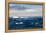 Zodiac with tourists cruising through the icebergs, Brown Bluff, Tabarin Peninsula, Antarctica, Pol-Michael Runkel-Framed Premier Image Canvas