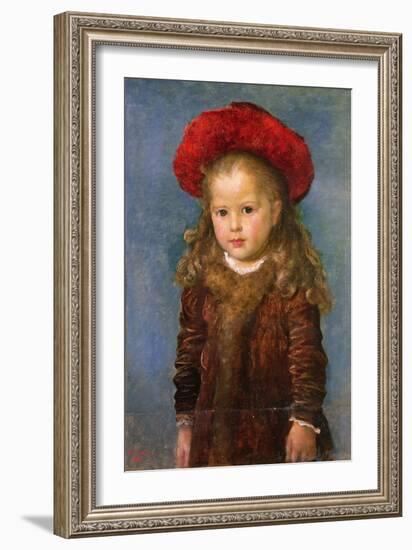 Zoe Ionides, 1881 (Oil on Canvas)-George Frederic Watts-Framed Giclee Print