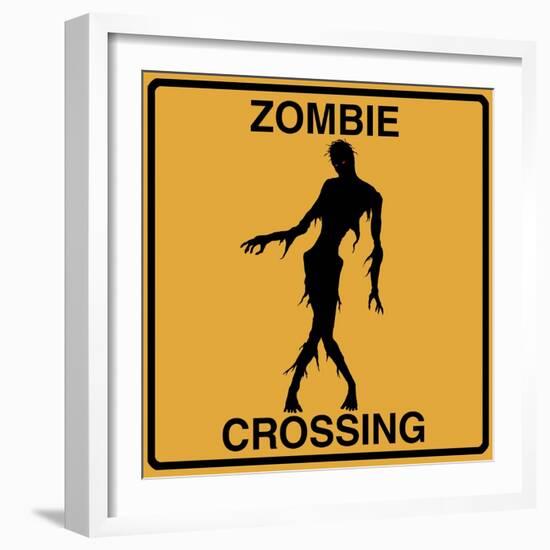 Zombie Crossing-Tina Lavoie-Framed Giclee Print