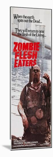 Zombie Flesh Eaters, Australian poster art, 1979-null-Mounted Art Print