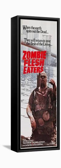 Zombie Flesh Eaters, Australian poster art, 1979-null-Framed Stretched Canvas