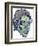 Zombie-Pattern_Head-05-FlyLand Designs-Framed Giclee Print