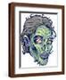 Zombie-Pattern_Head-05-FlyLand Designs-Framed Giclee Print