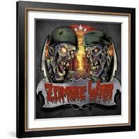Zombie War Soldiers-FlyLand Designs-Framed Giclee Print