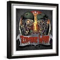 Zombie War Soldiers-FlyLand Designs-Framed Giclee Print