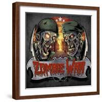 Zombie War Soldiers-FlyLand Designs-Framed Giclee Print
