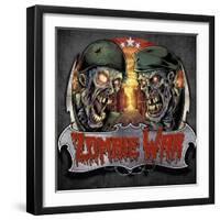 Zombie War Soldiers-FlyLand Designs-Framed Giclee Print