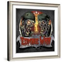 Zombie War Soldiers-FlyLand Designs-Framed Giclee Print