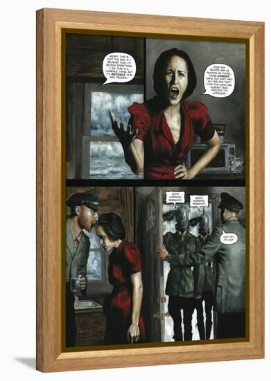 Zombies vs. Robots - Comic Page with Panels-Menton Matthews III-Framed Stretched Canvas