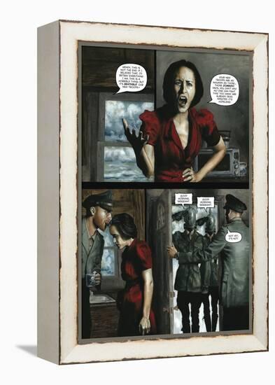 Zombies vs. Robots - Comic Page with Panels-Menton Matthews III-Framed Stretched Canvas