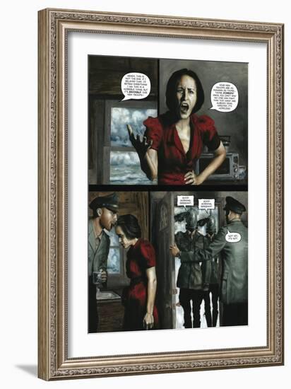 Zombies vs. Robots - Comic Page with Panels-Menton Matthews III-Framed Art Print