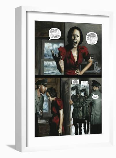 Zombies vs. Robots - Comic Page with Panels-Menton Matthews III-Framed Art Print