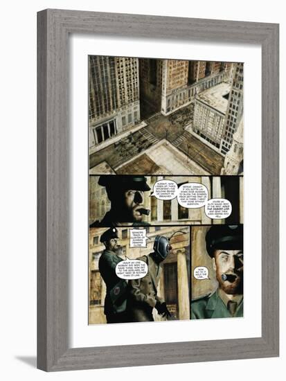 Zombies vs. Robots - Comic Page with Panels-Menton Matthews III-Framed Premium Giclee Print