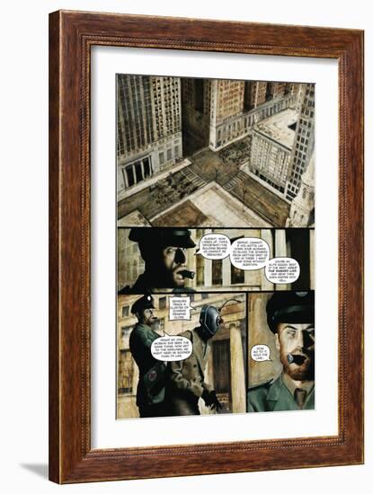 Zombies vs. Robots - Comic Page with Panels-Menton Matthews III-Framed Premium Giclee Print