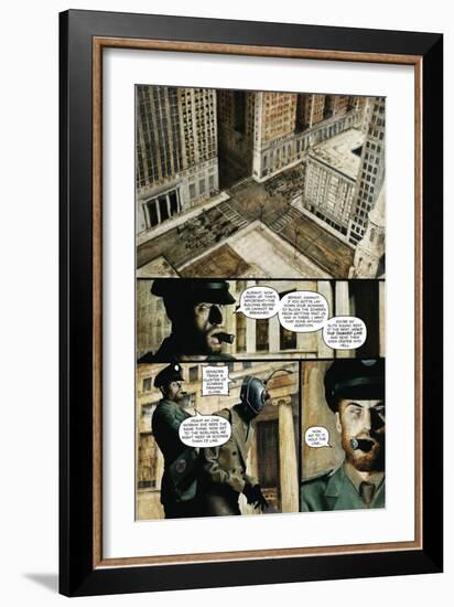 Zombies vs. Robots - Comic Page with Panels-Menton Matthews III-Framed Premium Giclee Print