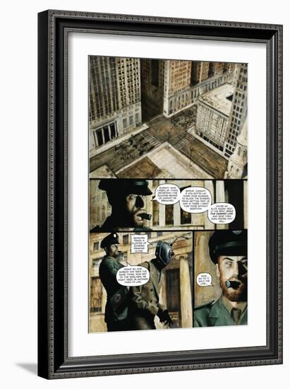 Zombies vs. Robots - Comic Page with Panels-Menton Matthews III-Framed Premium Giclee Print